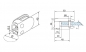 Preview: Modell 28 Glasklemme aus Zinkdruckguss für Rohre mit Ø 48,3 mm bis 50,8 mm